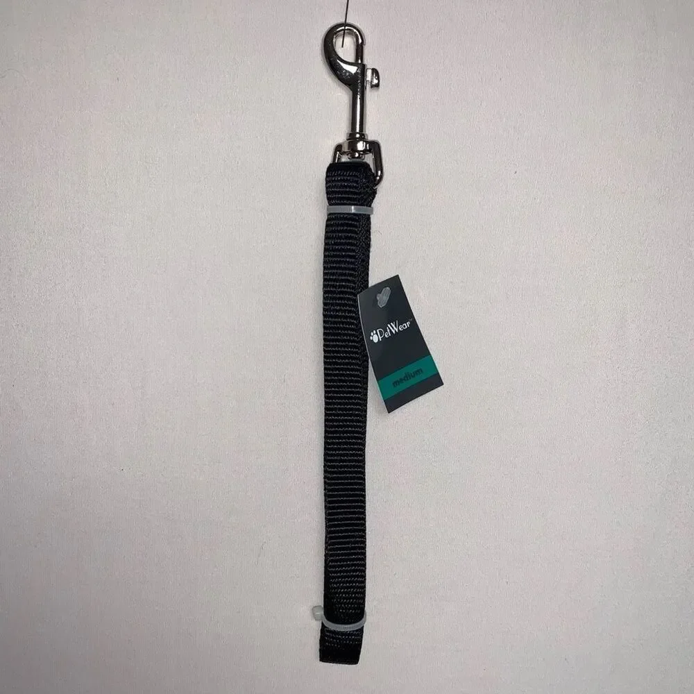 Black Dog Leash Silver clasp Thick Heavyweight 5 feet Long Extension Walking